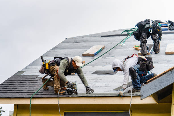 Professional Gutter Installation technician working in Atlantic Beach, NC